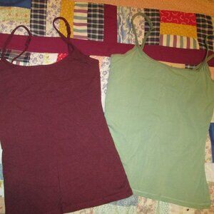 Set of two Pact Organic camisoles, size medium